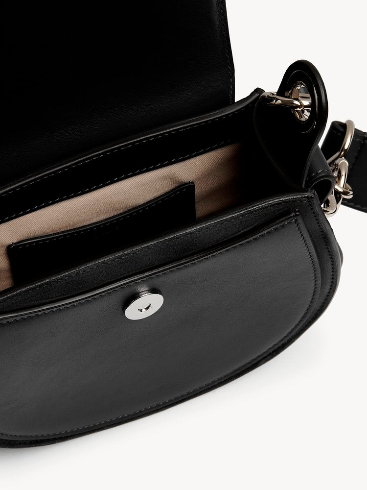 PETIT SAC TESS EN CUIR LISSE ET CUIR VELOURS