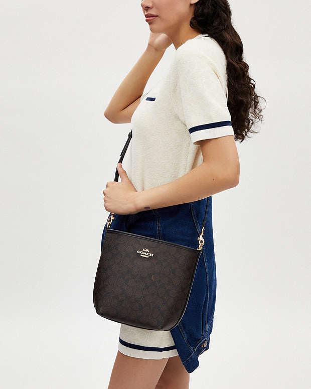 Sac seau Ville en toile signature