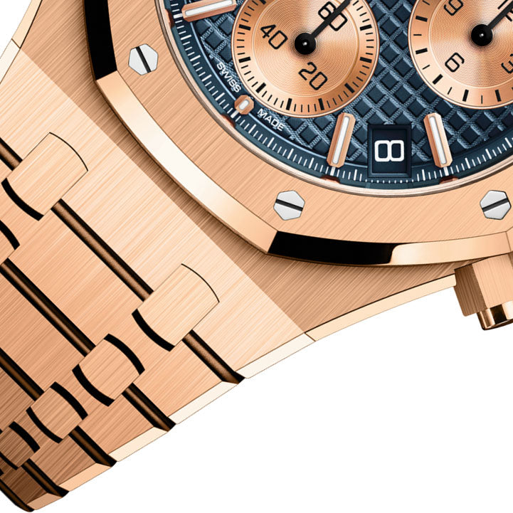 ROYAL OAK CHRONOGRAPHE-ROSE/BLEU