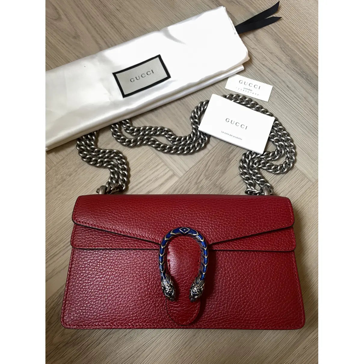 SAC À ÉPAULE DIONYSUS MOYEN TAILLE EN COULEUR ROUGE