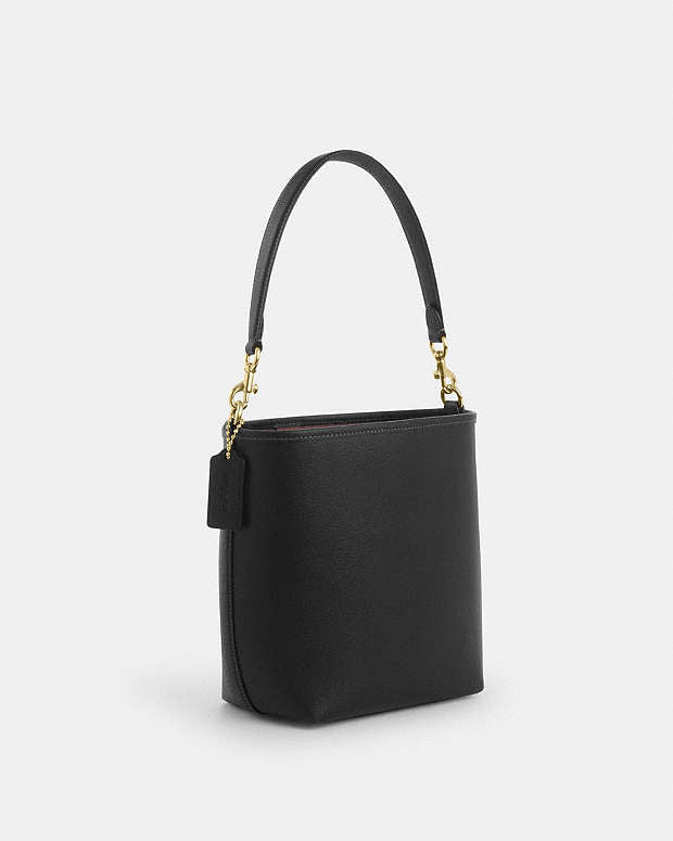 Sac seau Ville en toile signature en noir