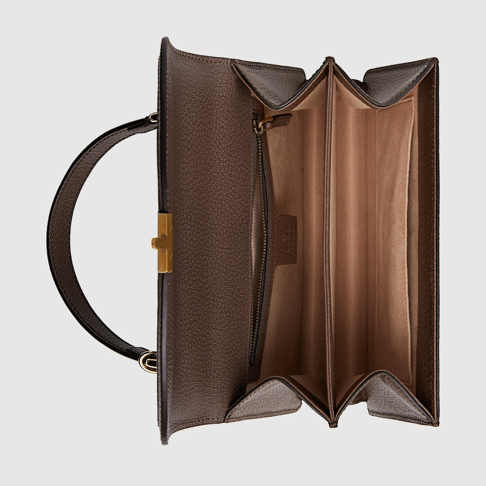 SAC OPHIDIA MINI À POIGNÉE SUPÉRIEURE AVEC TOILE