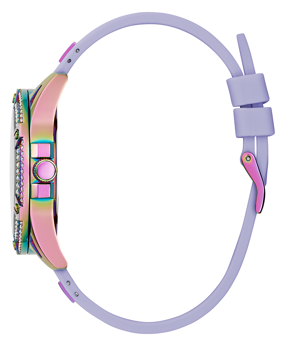 GUESS Ladies Purple Iridescent Multi-function Watch