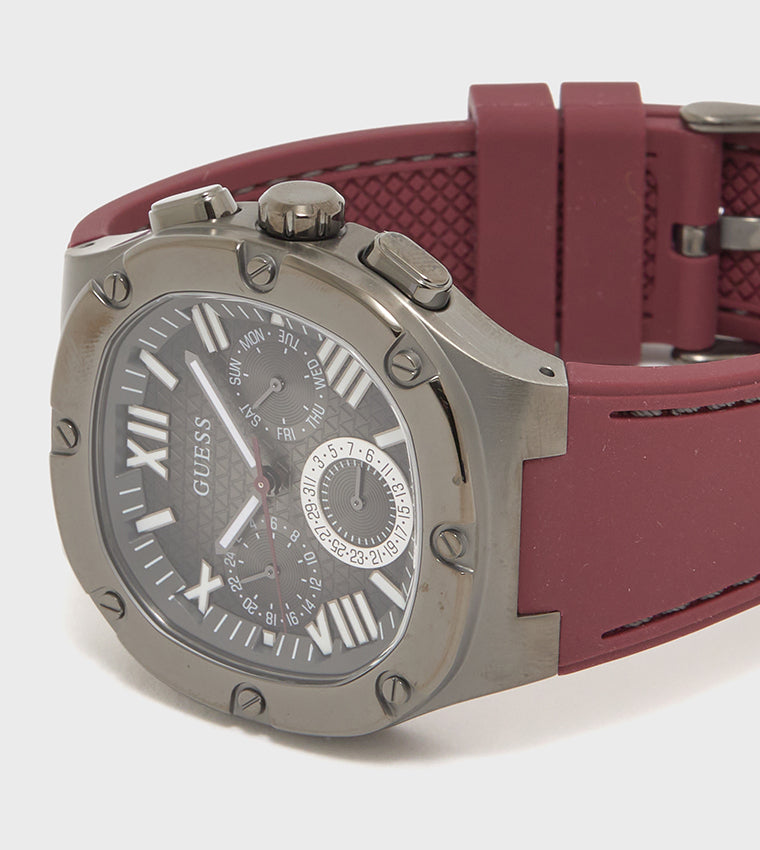 MONTRE GUESS POUR HOMME AVEC BOÎTIER EN BRONZE À QUARTZ
