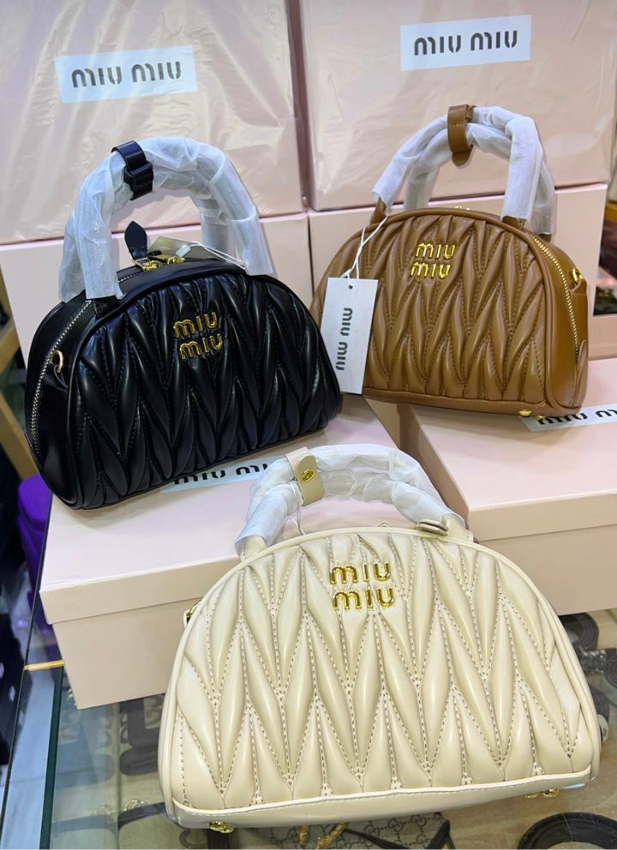 Sac à Raviolis Miu Miu En Noir