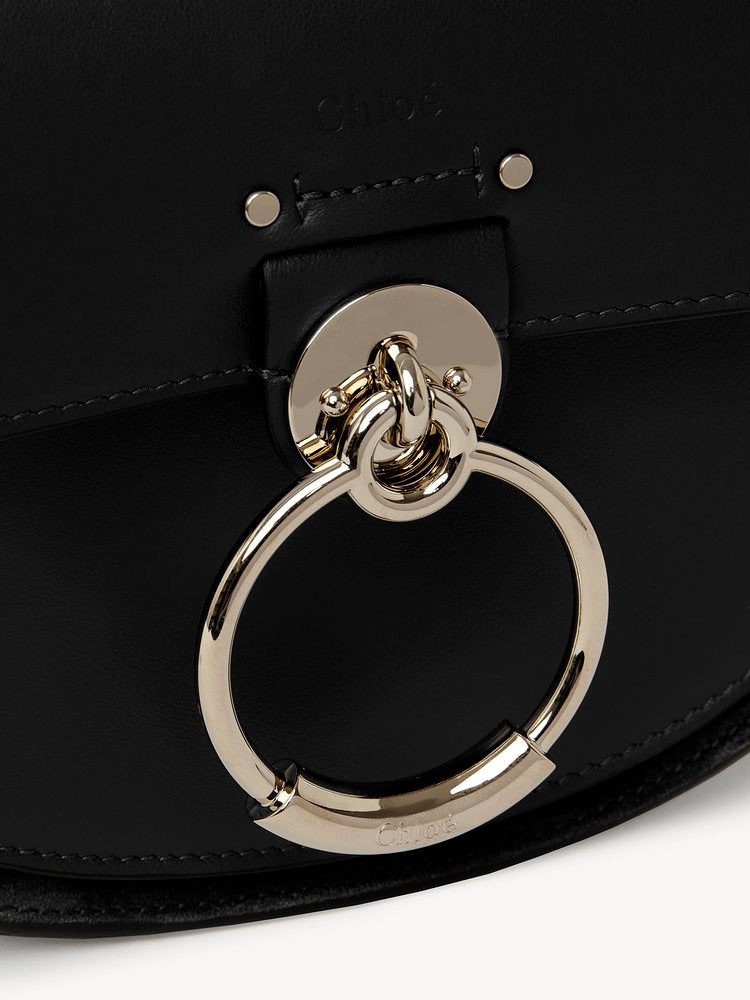 PETIT SAC TESS EN CUIR LISSE ET CUIR VELOURS