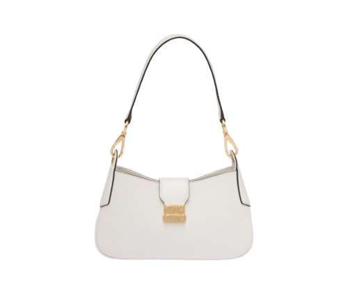 Sac à bandoulière marron en métal avec logo