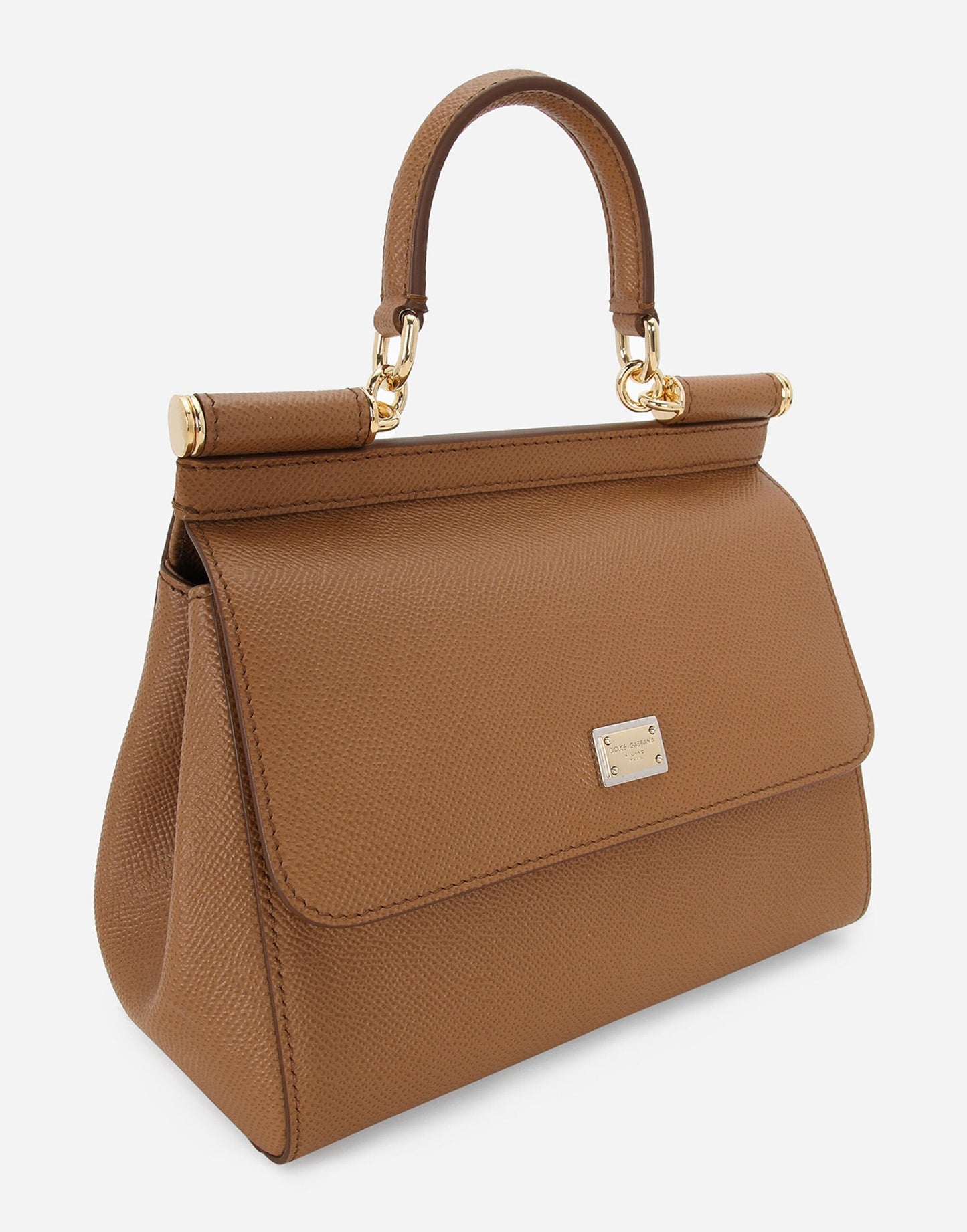 Sac à main Sicily moyen format en marron