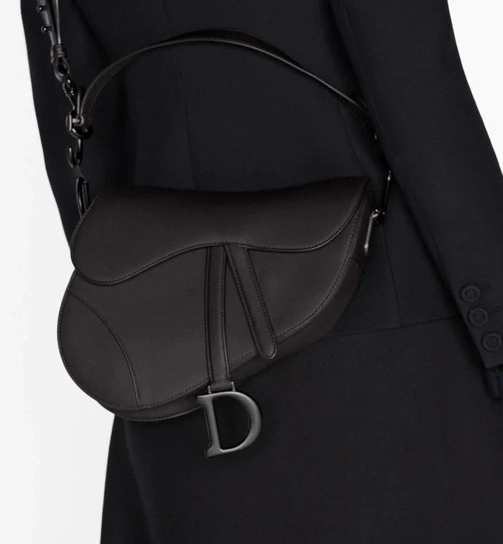 Sacoche Dior de selle avec sangle noir