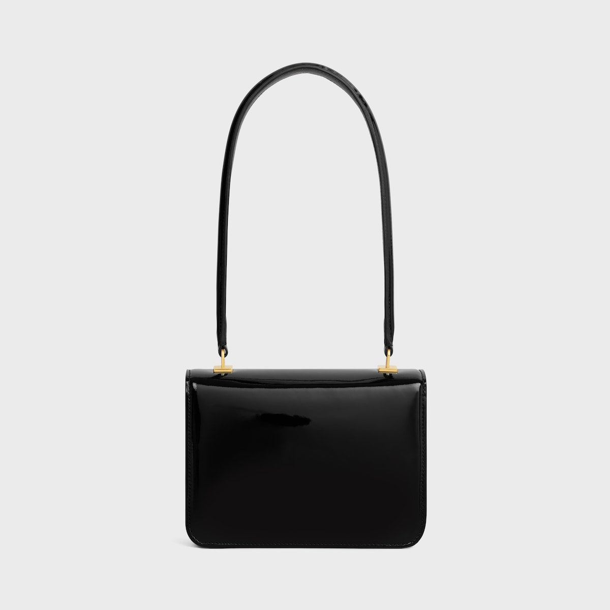 SAC TEEN GARANCE EN VEAU VERNI BICOLORE EN NOIR / BLANC