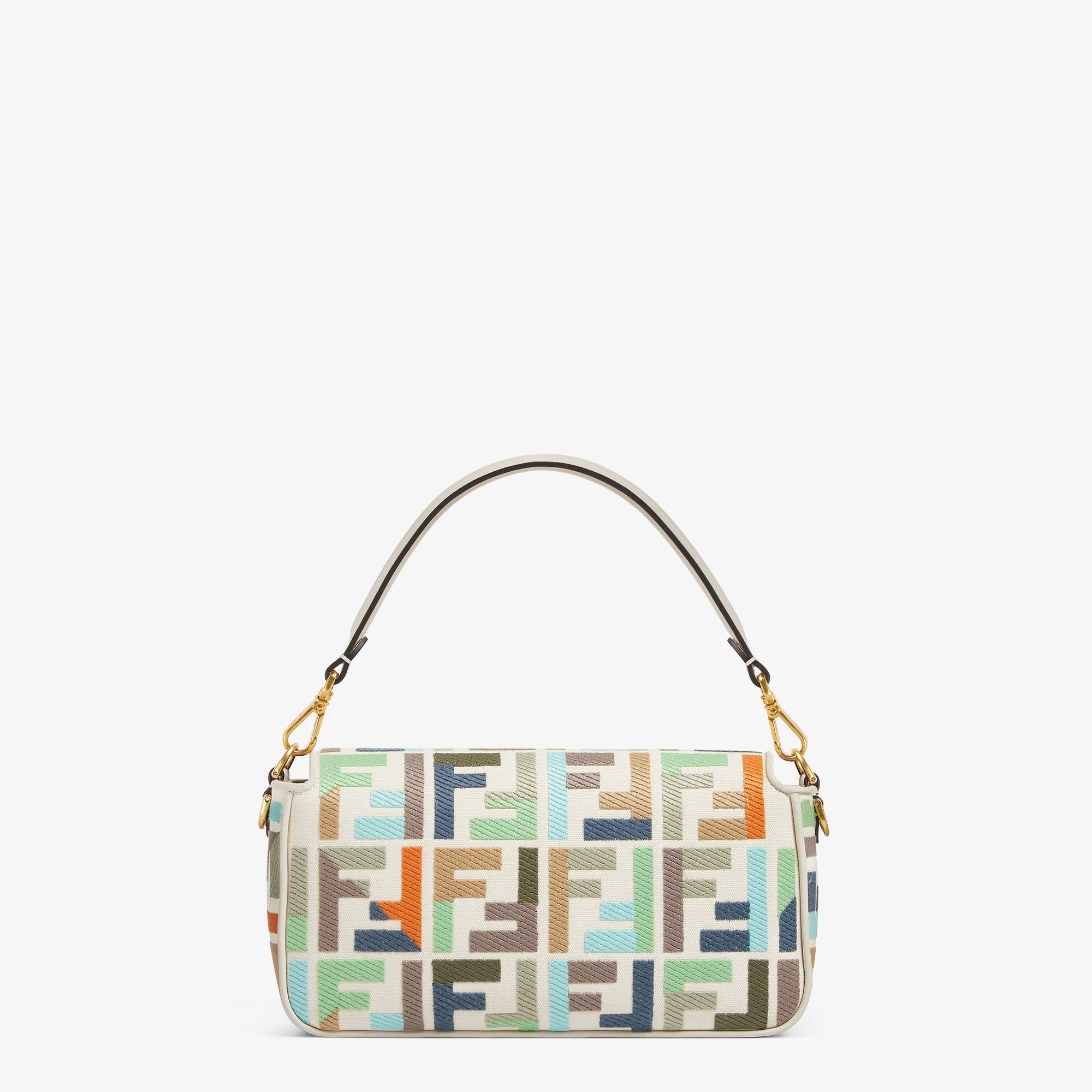 Sac en toile multicolore avec broderie FF