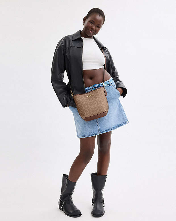 Sac seau Ville en toile signature