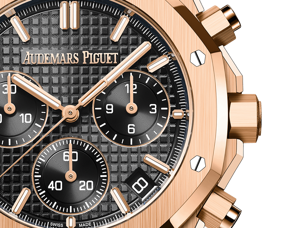 ROYAL OAK CHRONOGRAPHE-ROSE/NOIR