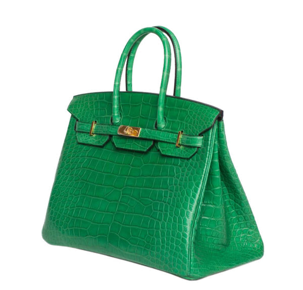 Sacs À Main À Poignée Supérieure En Cuir Véritable Imprimé Crocodile Lisse