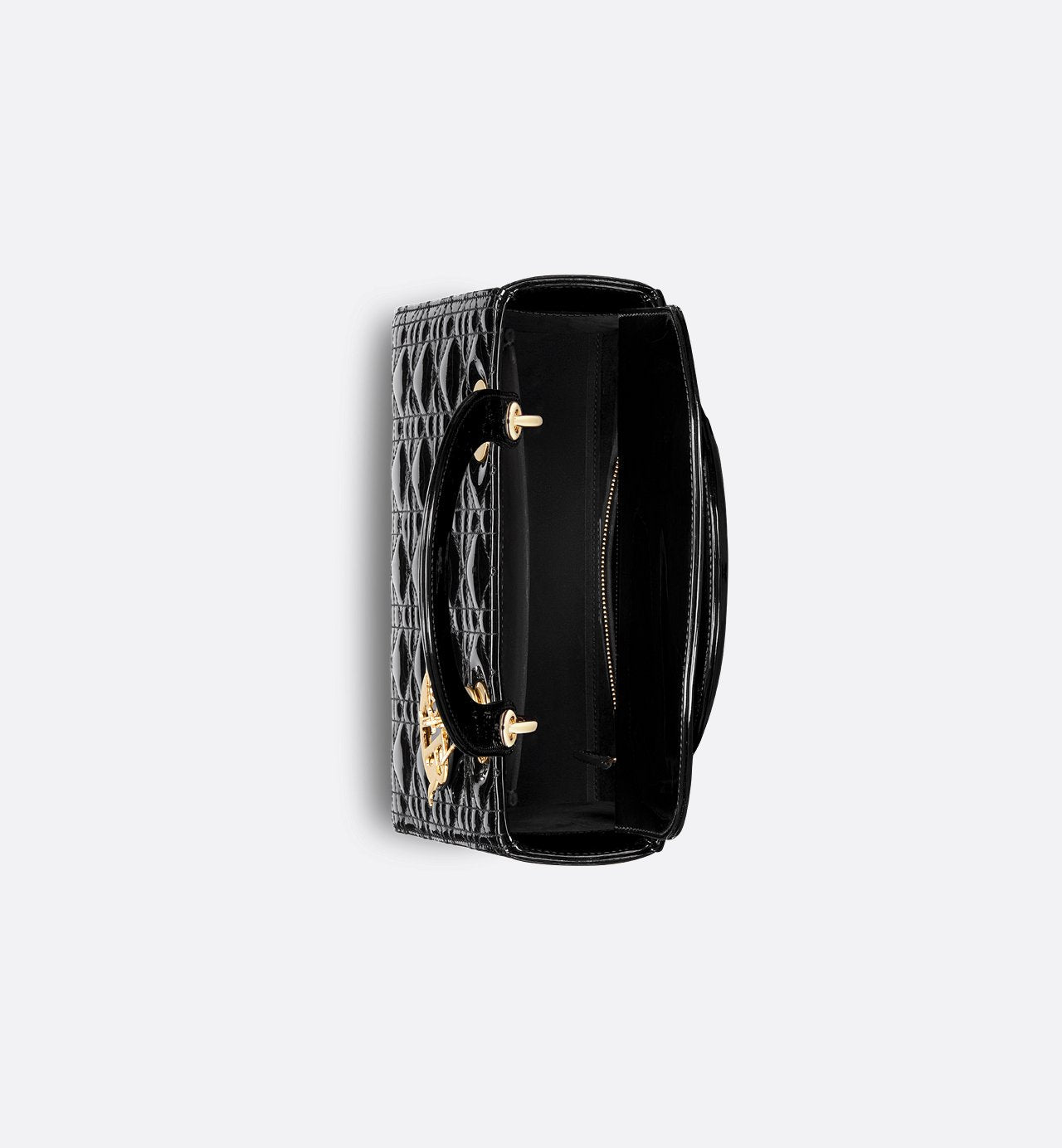Sac Lady Dior Medium verni noir
