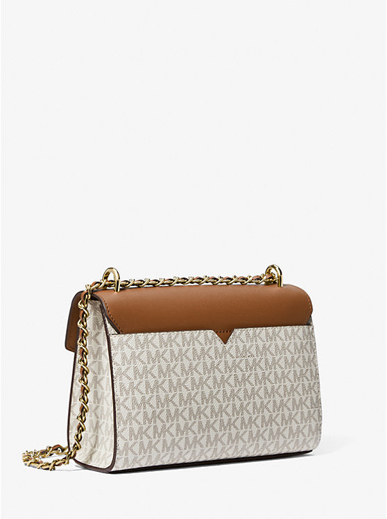Sac Mk à bandoulière avec logo de taille moyenne