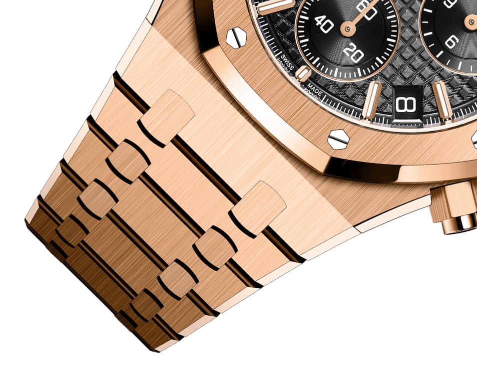 ROYAL OAK CHRONOGRAPHE-ROSE/NOIR