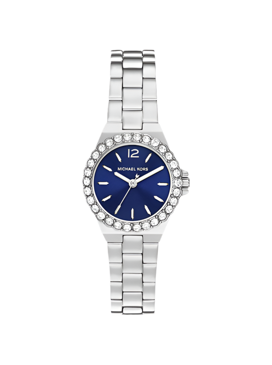 Montre Mk Lennox miniature argentée à pavé