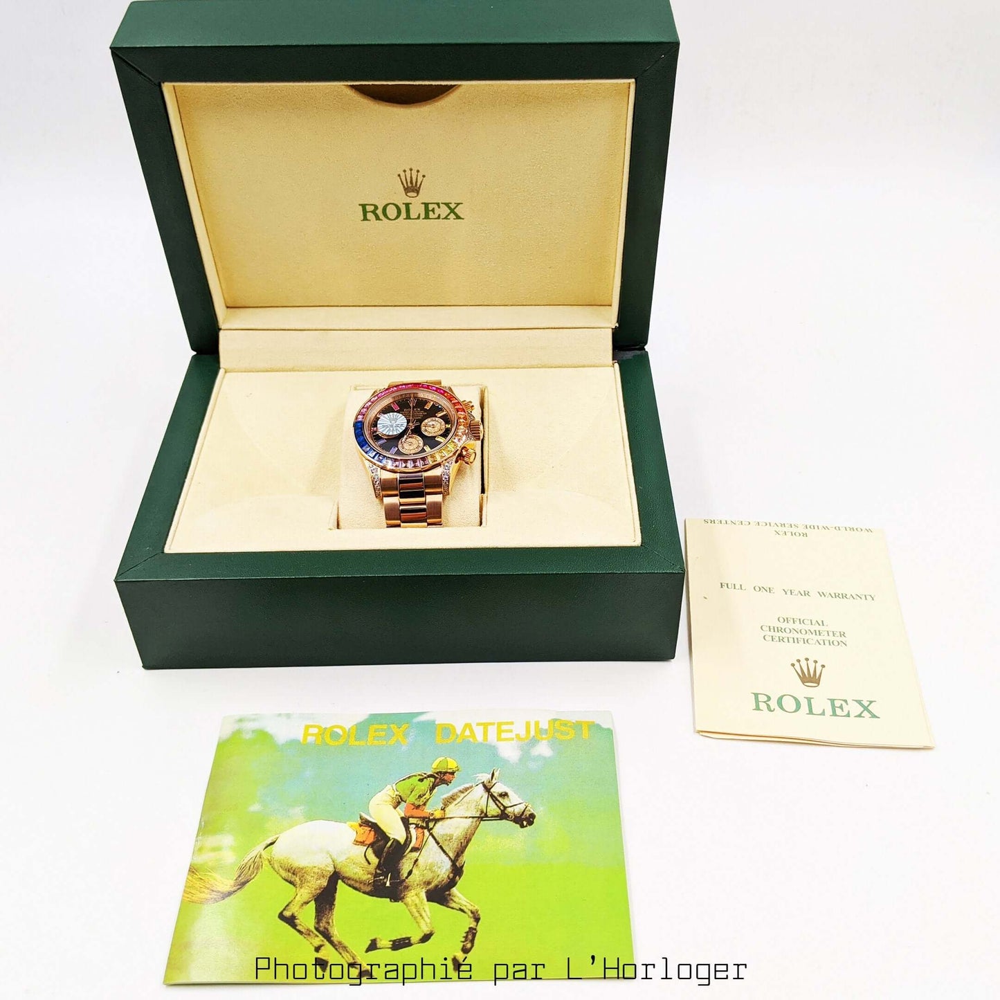 Rolex Daytona Rosegold Rainbow Diamond