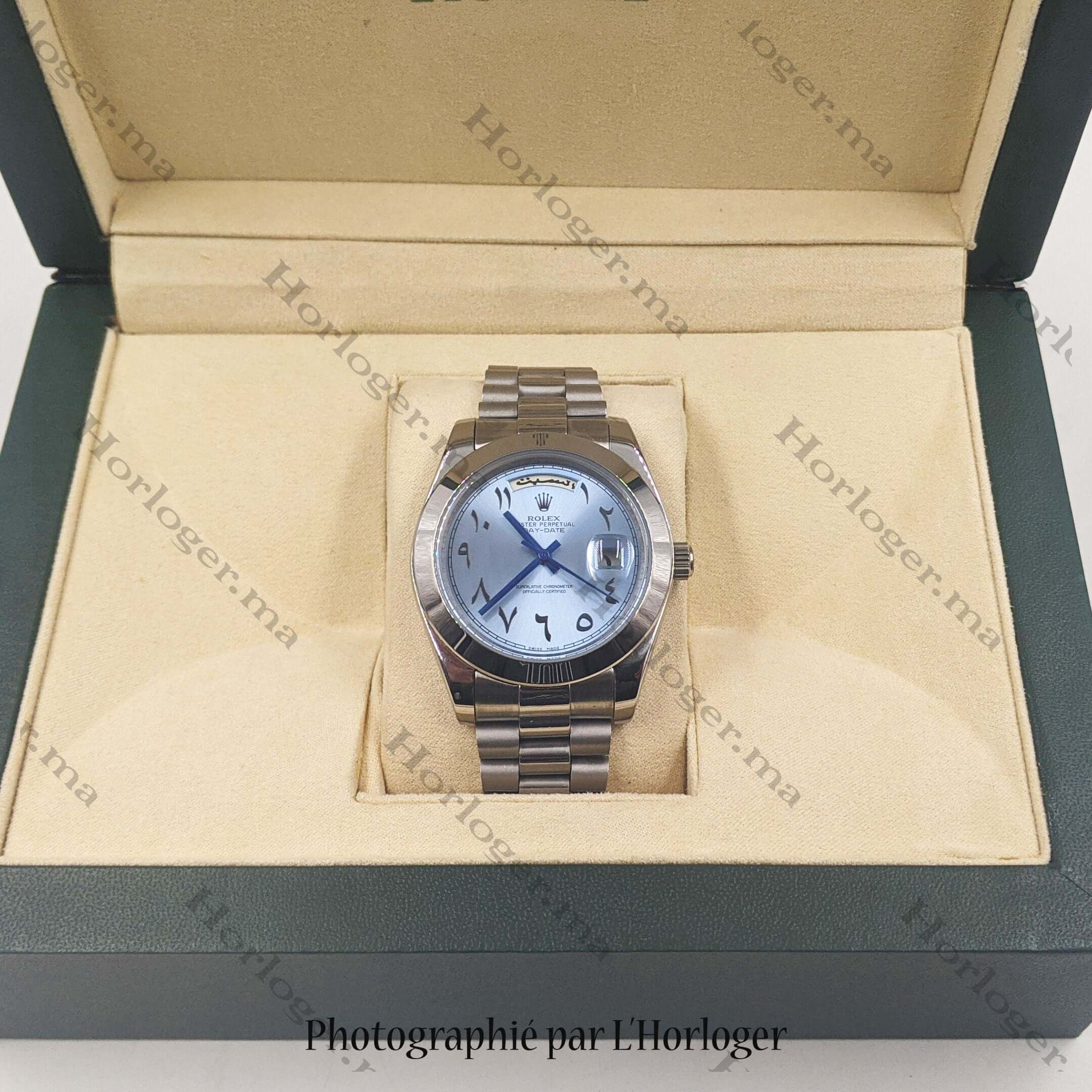 Rolex Day-date Ice blue Arabic Dial