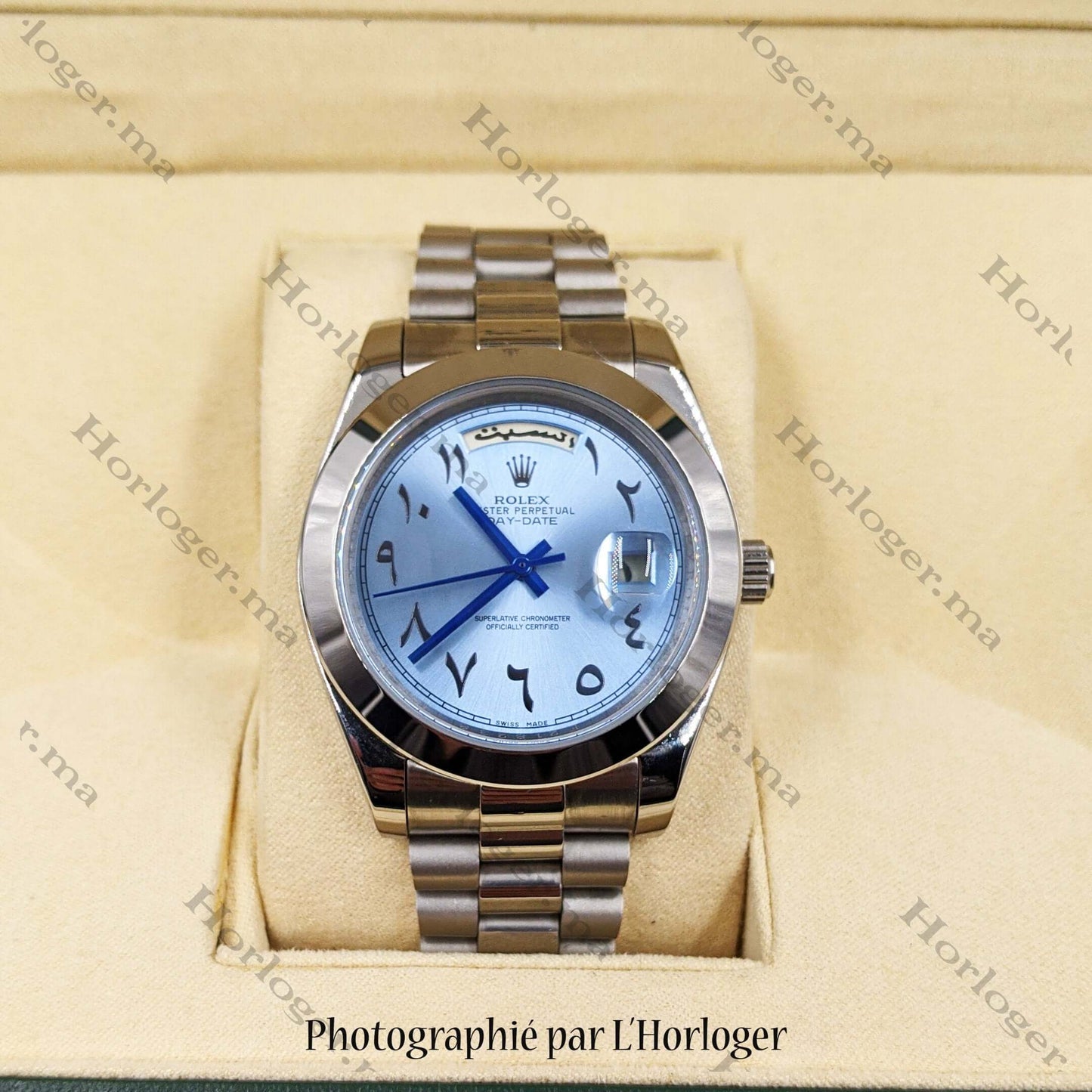 Rolex Day-date Ice blue Arabic Dial