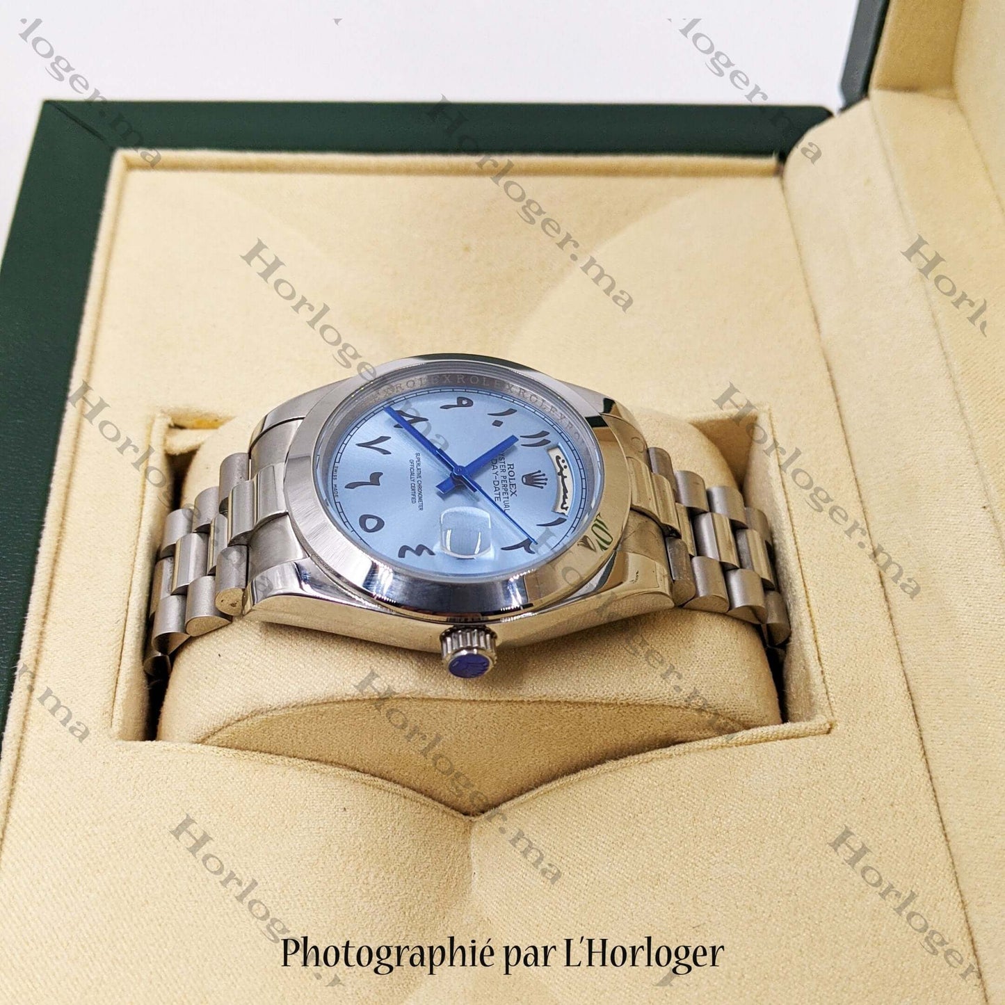 Rolex Day-date Ice blue Arabic Dial