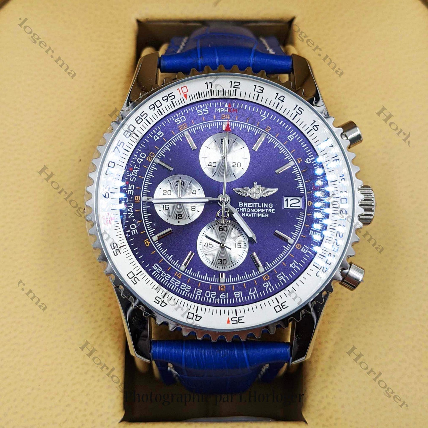 Breitling Navitimer Blue Leather