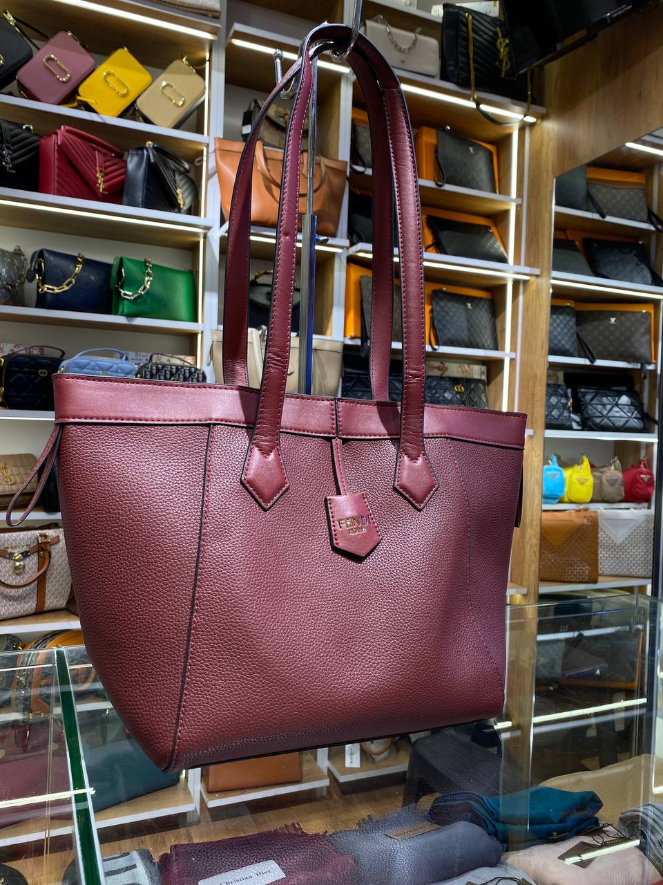 Sac Fendi Origami sac transformable en bordeaux