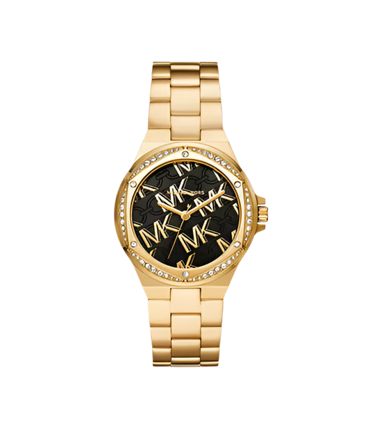 Montre Lennox de Michael Kors à trois aiguilles en acier inoxydable, doré
