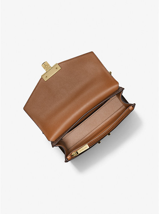 Sac Mk à bandoulière avec logo de taille moyenne