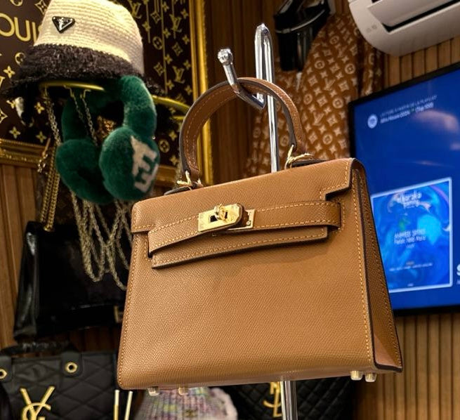 Sac bandoulière Kelly Sellier 25 Hermès Veau Epsom Gold
