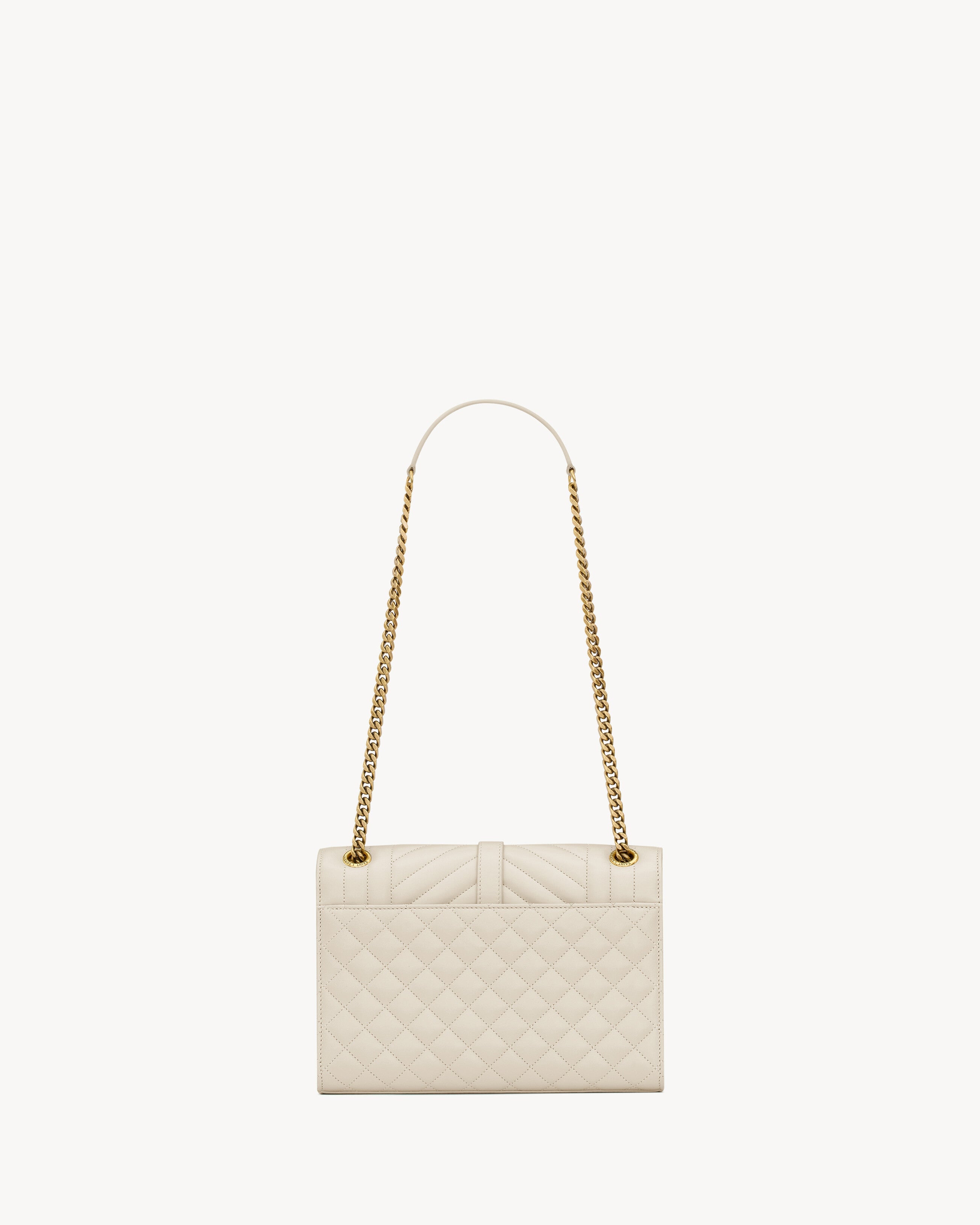 SAC YSL ENVELOPE MEDIUM EN D’AGNEAU MATELASSÉ
BLANC VINTAGE