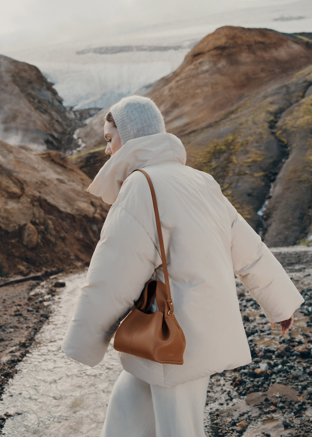 SAC POLÉNE EDITION CAMEL GRAINÉ