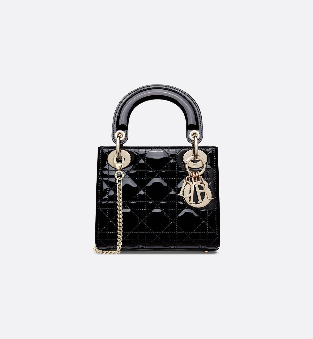 Sac Lady Dior Mini verni noir