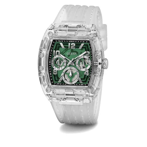 Montre Homme Guess Phoenix - GW0499G8 Bracelet Plastique transparent