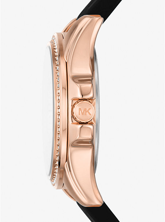 Montre Michael Kors Mini Pilot MK7373 chronographe bracelet en silicone