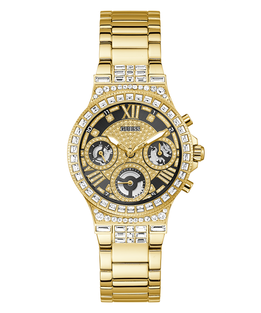 Montre multifonction GUESS pour femme couleur or