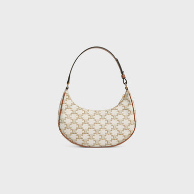 SAC AVA TOILE TRIOMPHE ET VEAU BLANC