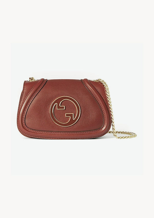 SAC À ÉPAULE GUCCI BLONDIE PETIT FORMAT EN MARRON