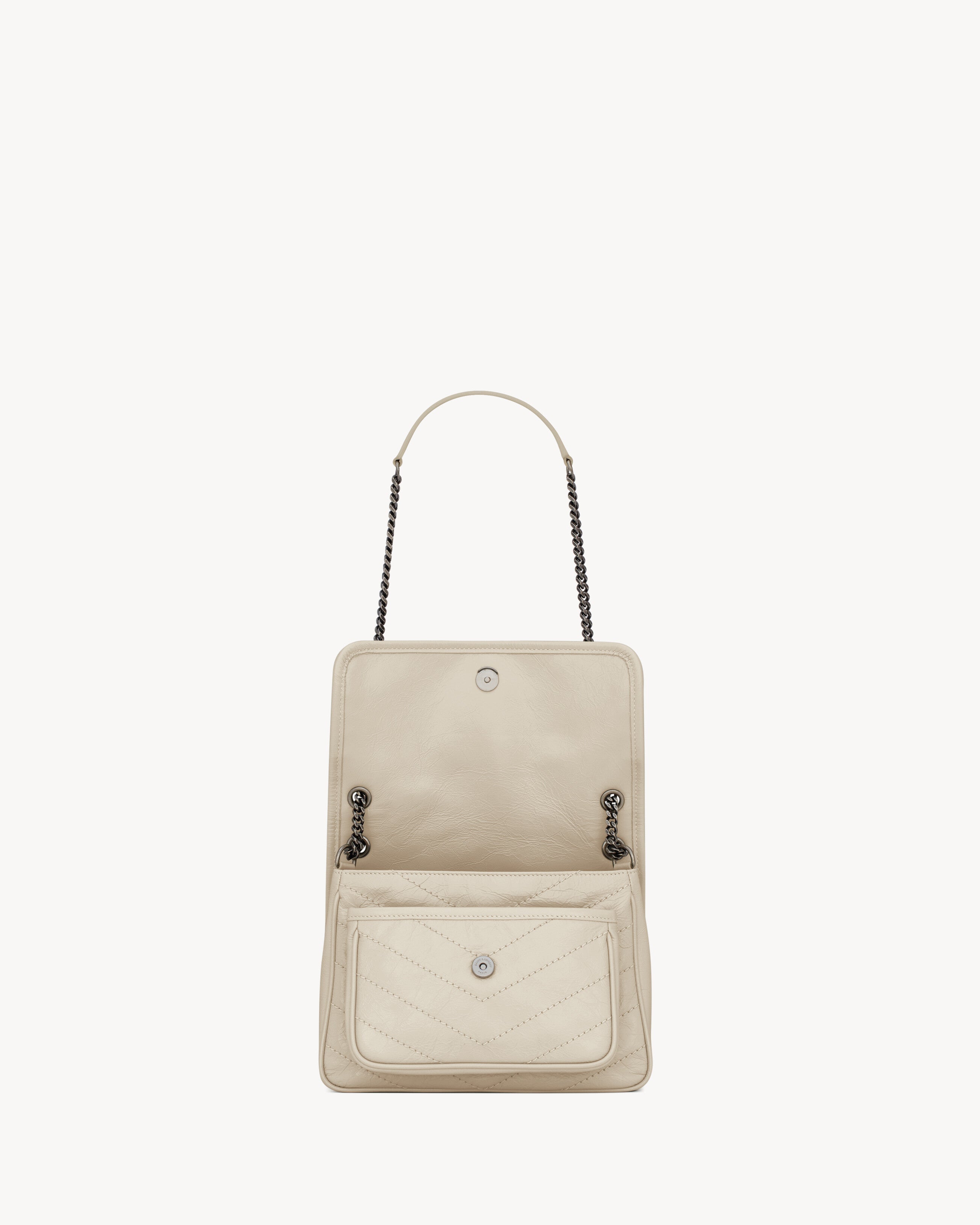 SAC YSL NIKI BABY EN SEMI CUIR 
BLANC VINTAGE