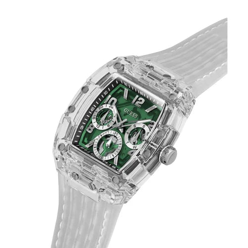 Montre Homme Guess Phoenix - GW0499G8 Bracelet Plastique transparent