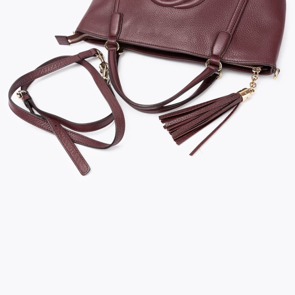 Sac cabas Gucci Soho en cuir grainé