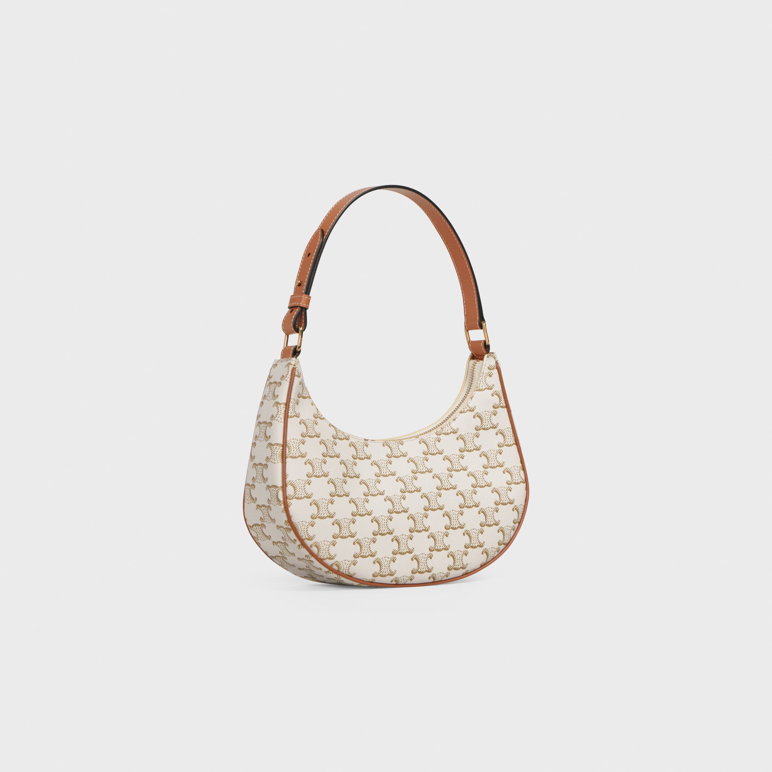 SAC AVA TOILE TRIOMPHE ET VEAU BLANC
