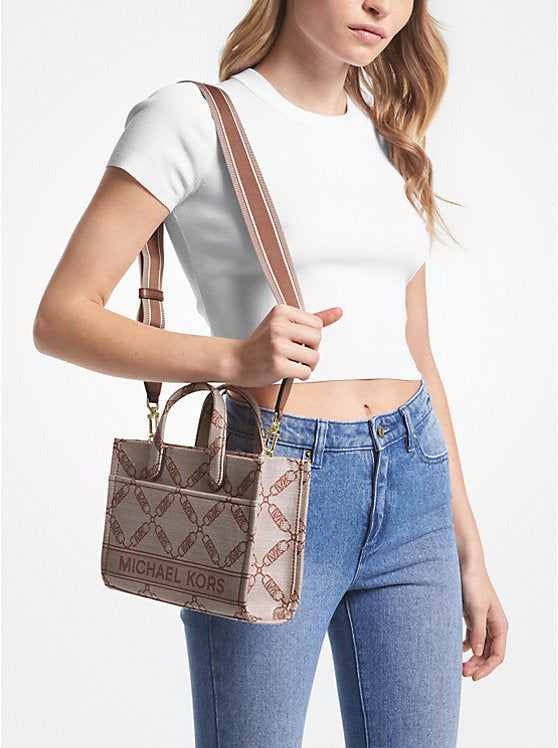 Sac Mk Petite besace Gigi en jacquard avec logo Empire