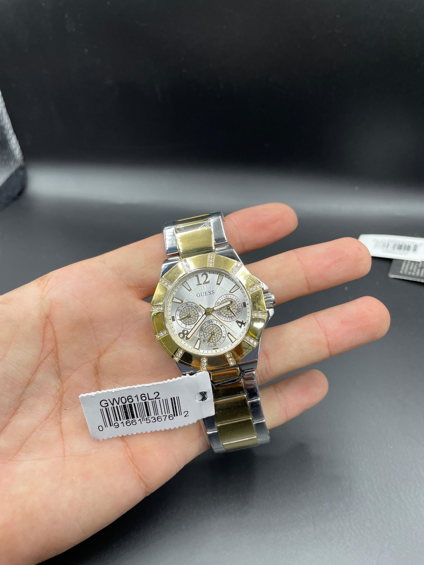 Montre femme Guess Sunray GW0616L2 - Bracelet Acier Doré