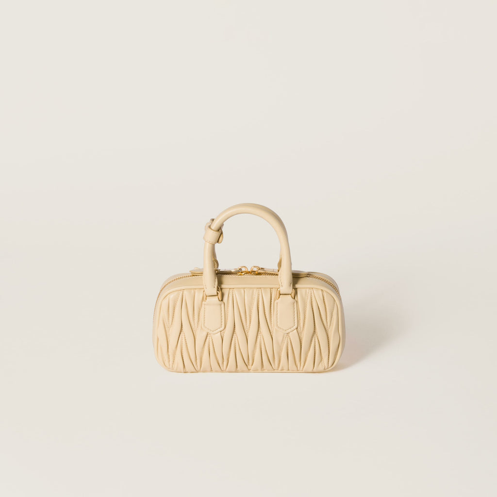 Mini sac Arcadi matelassé en beige