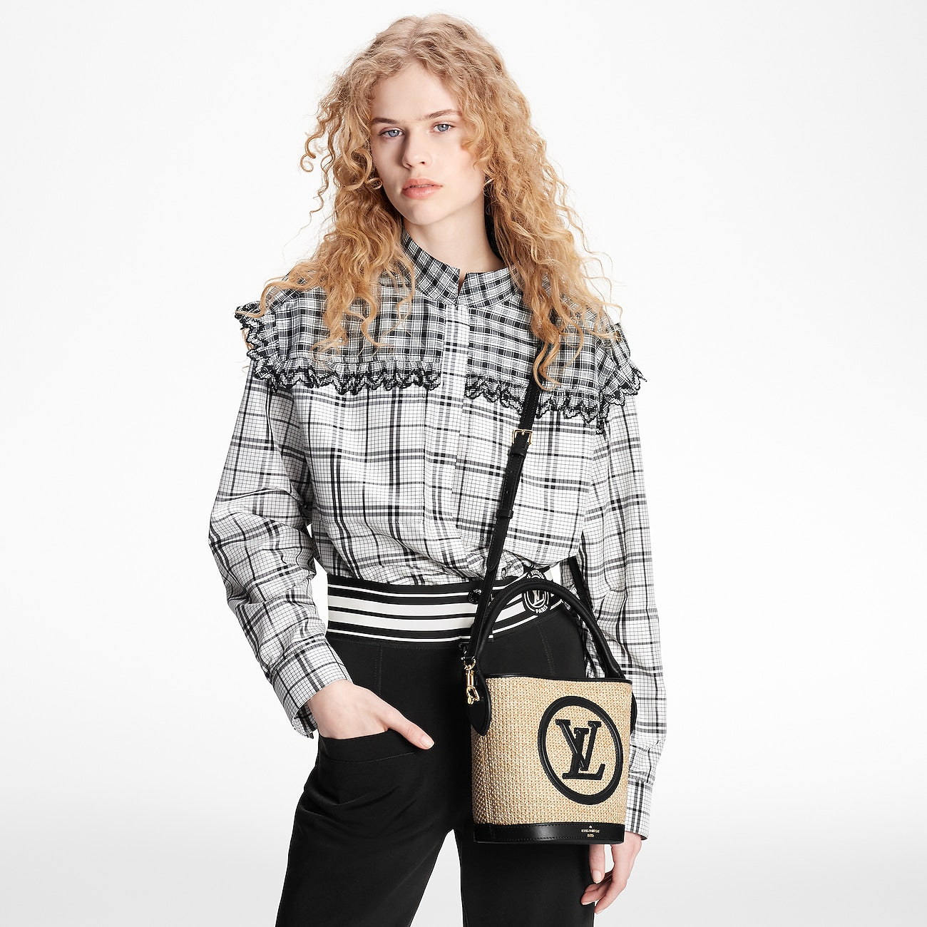 Sac Lv Petit seau En Noir