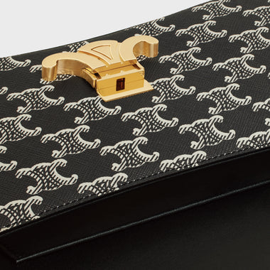 SAC CELINE LOLA MOYEN MODELE TOILE TRIOMPHE TWO-TONE