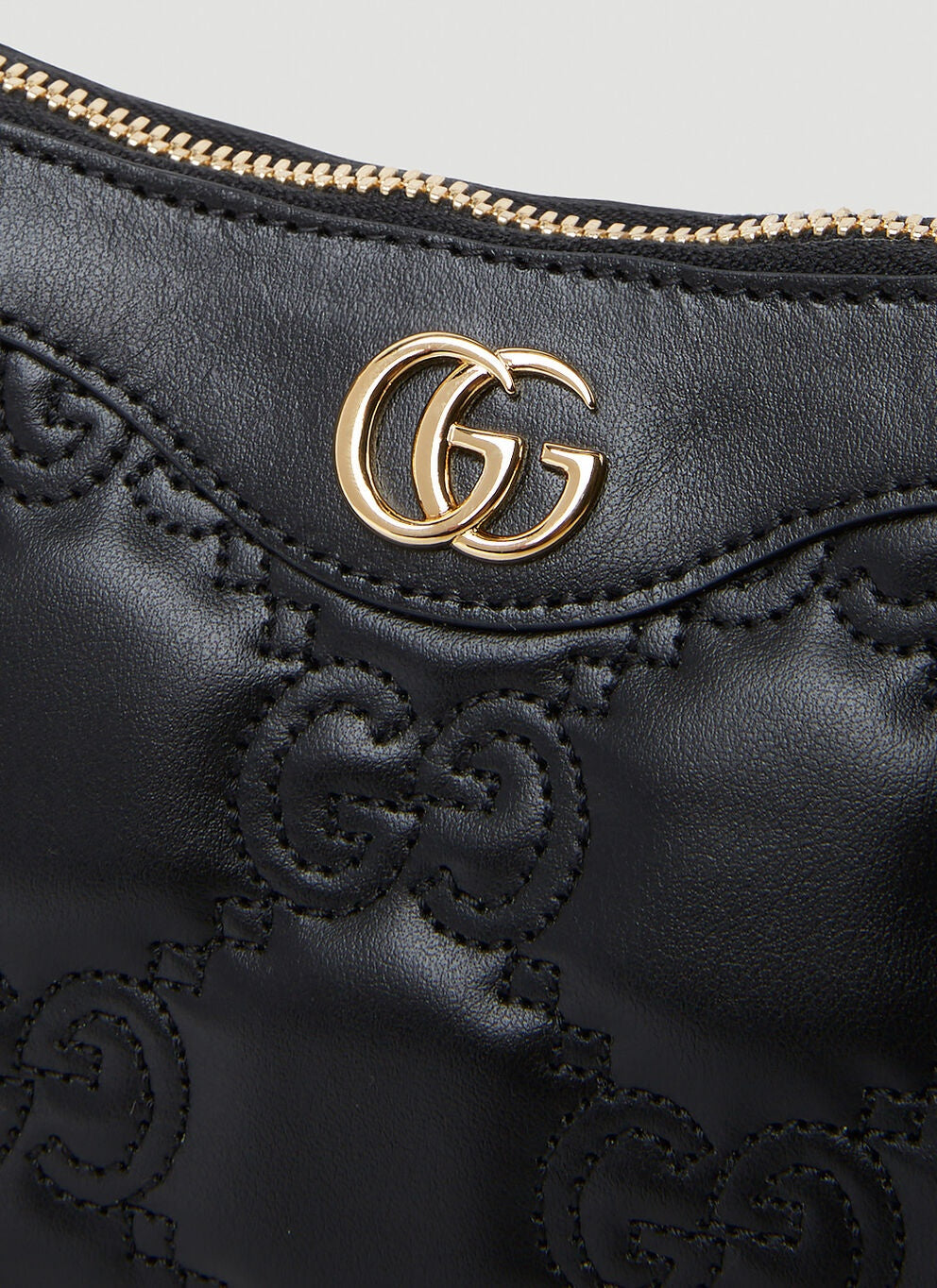 Sac à bandoulière En Matelassé Noir GG Pour femme