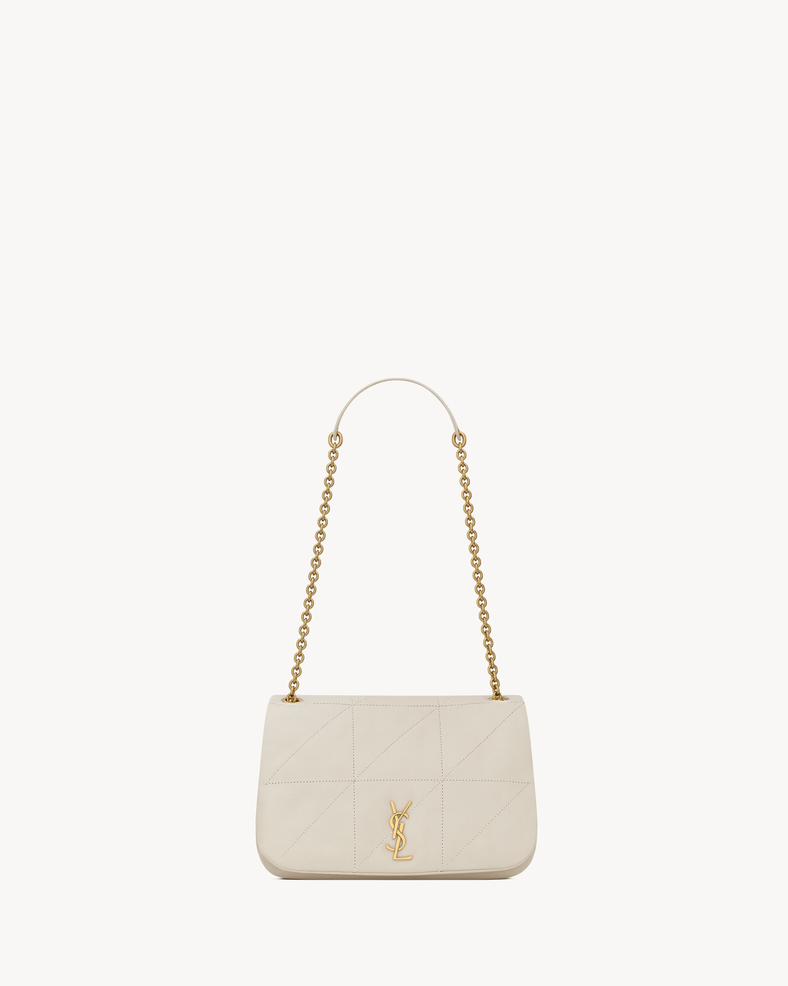 Sac Ysl JAMIE 4.3 SMALL EN D’AGNEAU Blanc